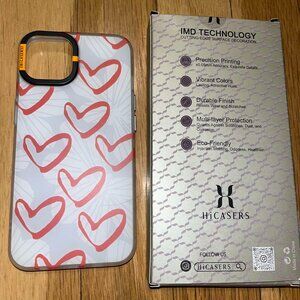 iPhone 13 Red Hearts Phone Case *Brand NEW*